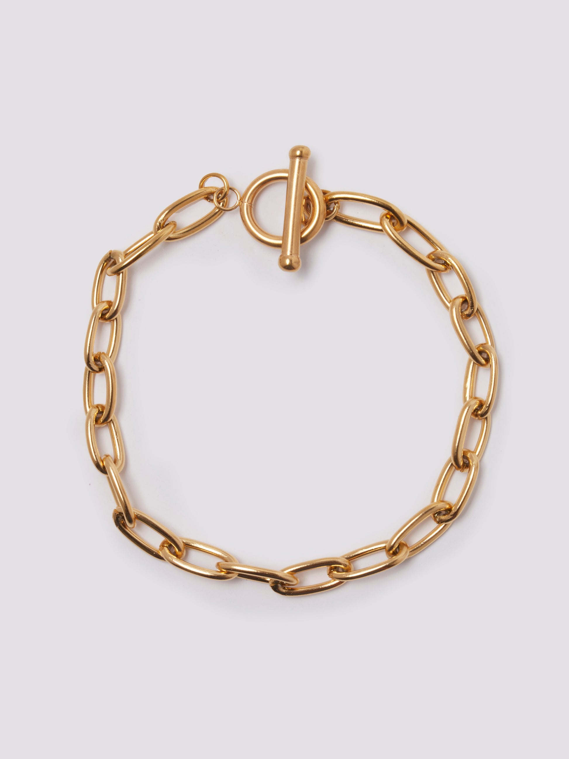 Gold T-Bar Style Bracelet - Platedbymaria
